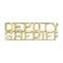 &nbsp;DEPUTY SHERIFF&nbsp; Uniform Collar Brass - 1/4&nbsp; - Sold in Pairs